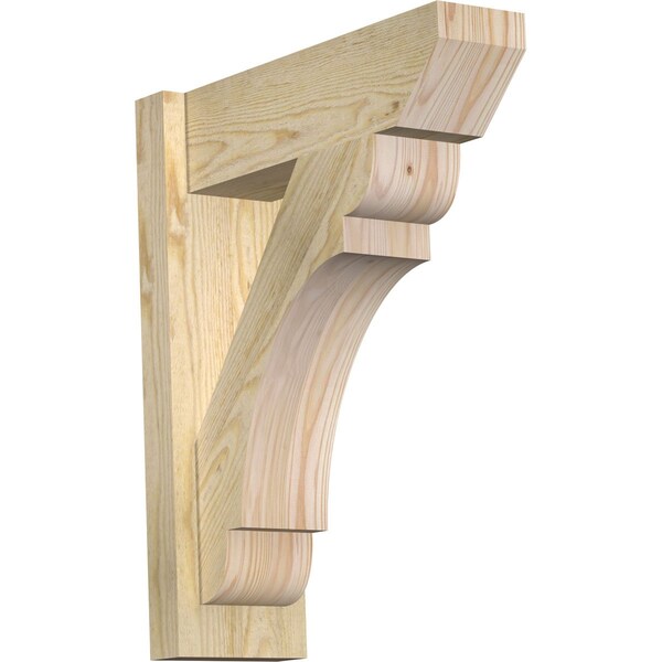 Ekena Millwork Olympic Slat Rough Sawn Outlooker, Douglas Fir, 6"W x 18"D x 22"H OUT06X18X22OLY06RDF - main